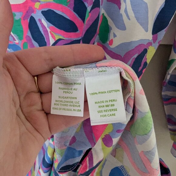 Lily Pulitzer Marlowe Havin a Blast 3/4 Sleeve Dress Size XL - Picture 8 of 9